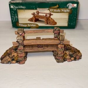 Trim A home O Holy Night Village Bridge K Mart Christmas Decor with Box